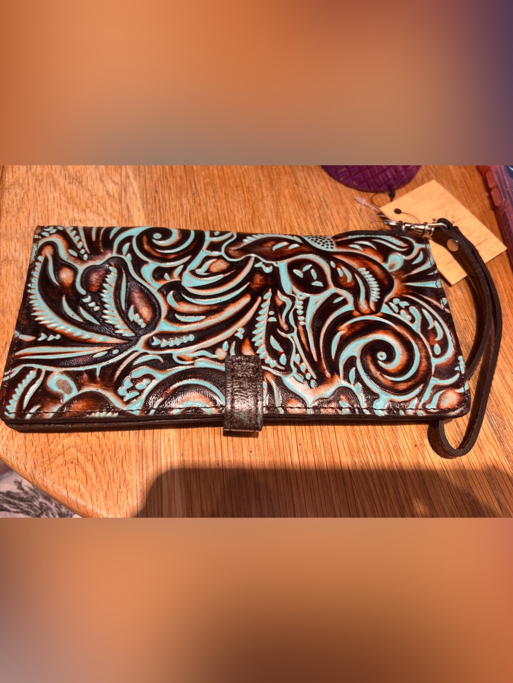 Patricia Nash  Leather Wristlet Wallet NWT - Picture 5 of 5